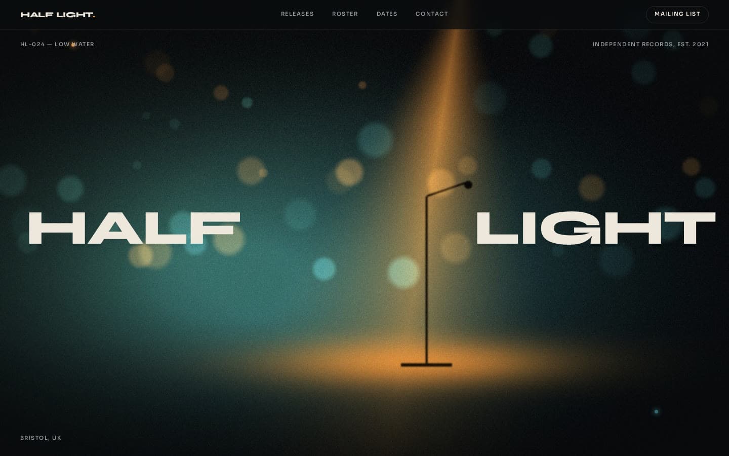 Half Light concept website