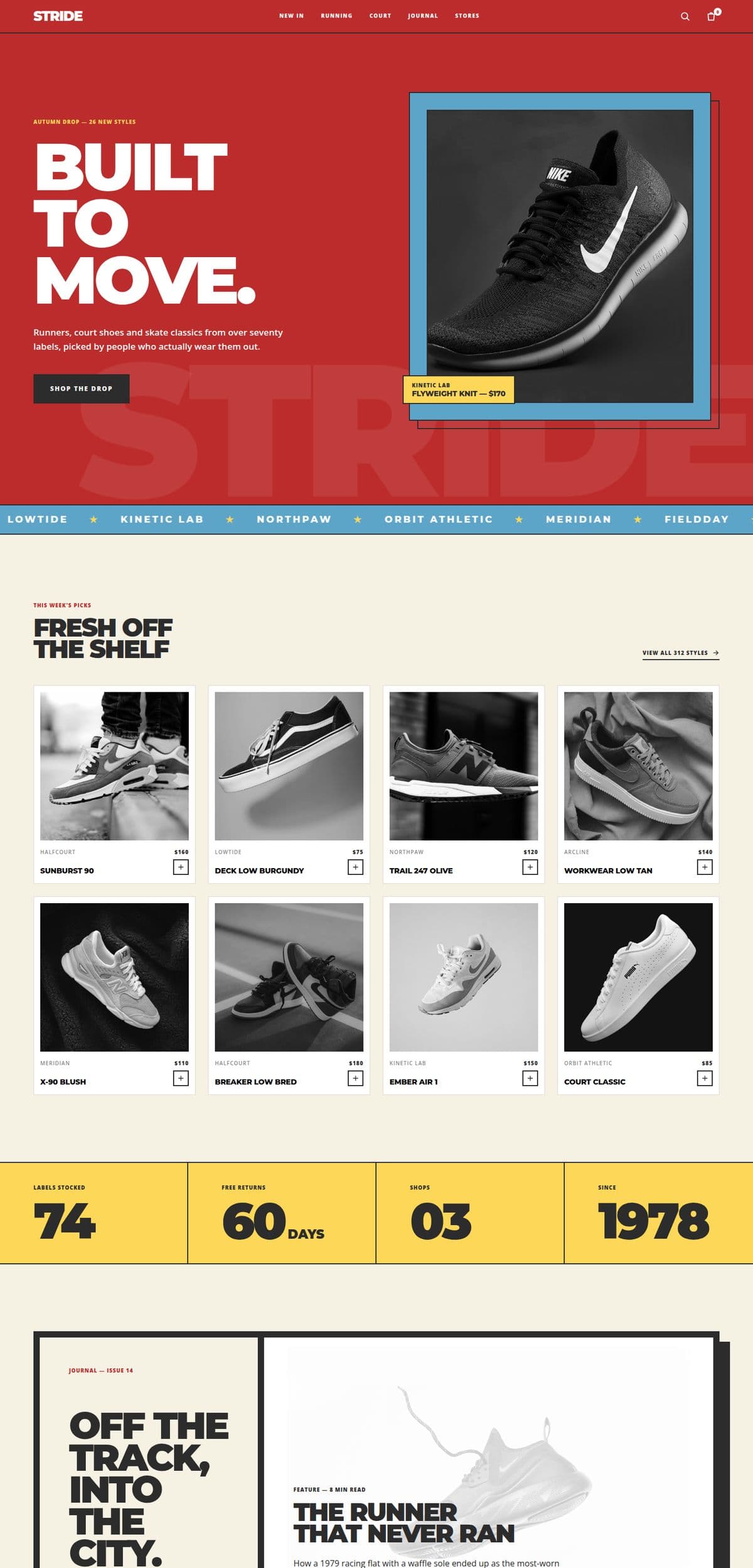 Stride concept website