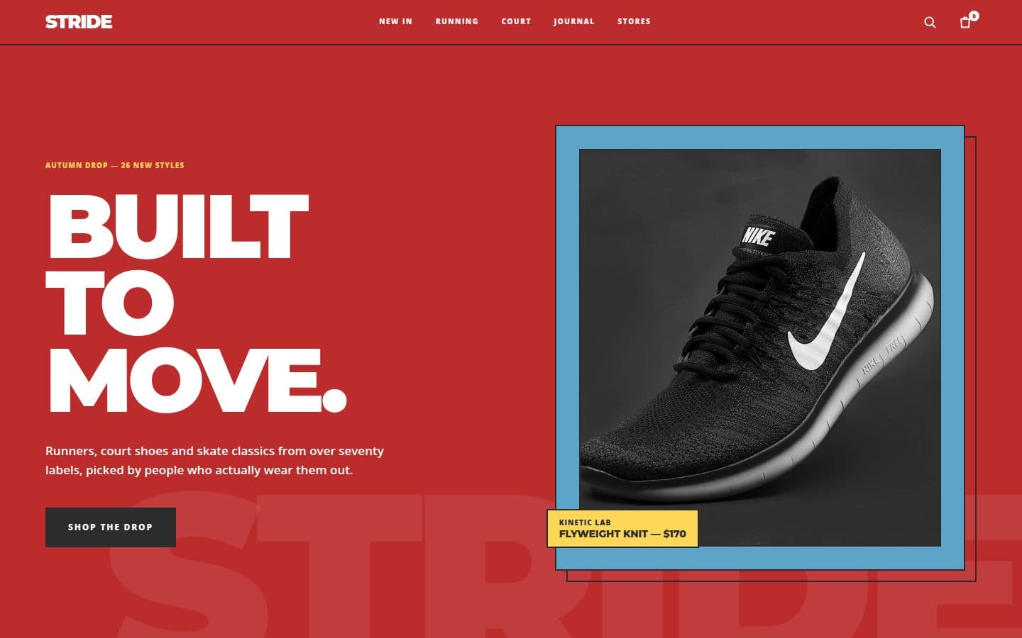 Stride concept website